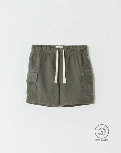 Bermuda regular fit verde militar
