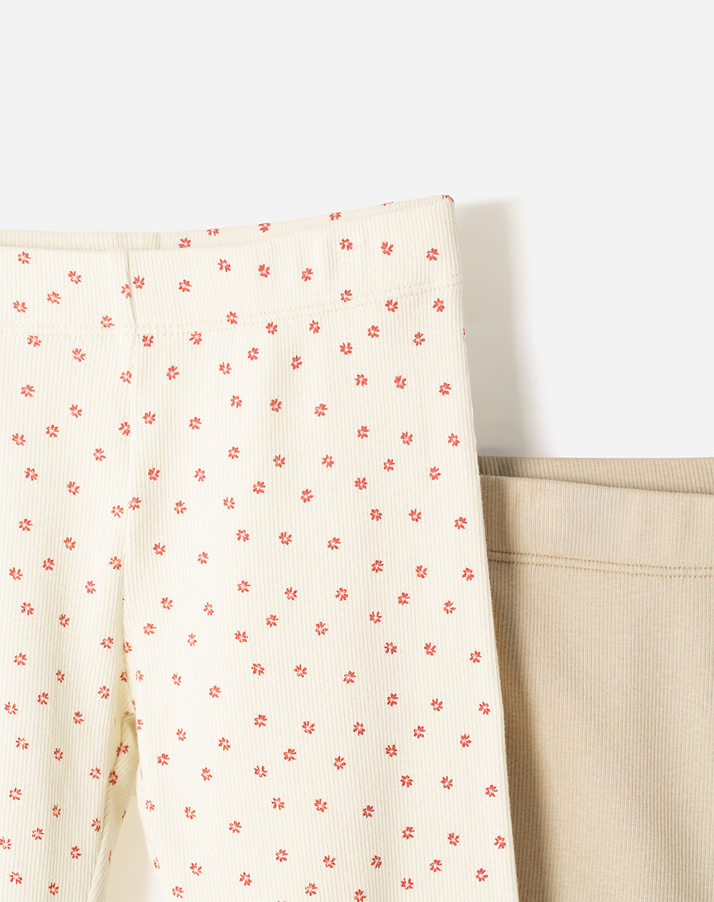 Legging tiro medio rib x2unds surtido niña