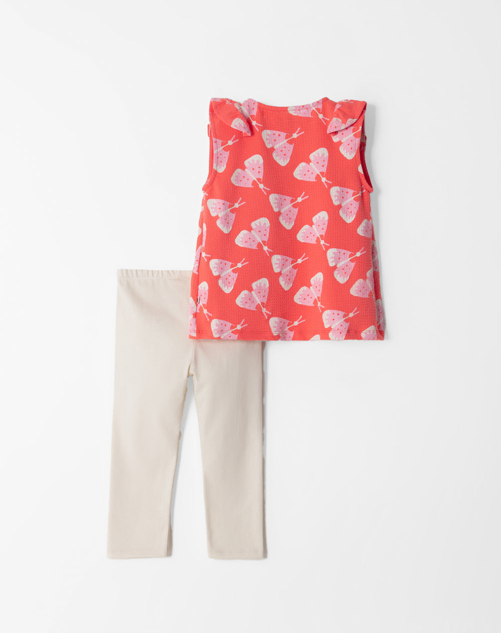 Conjunto pantalon largo coral estampado