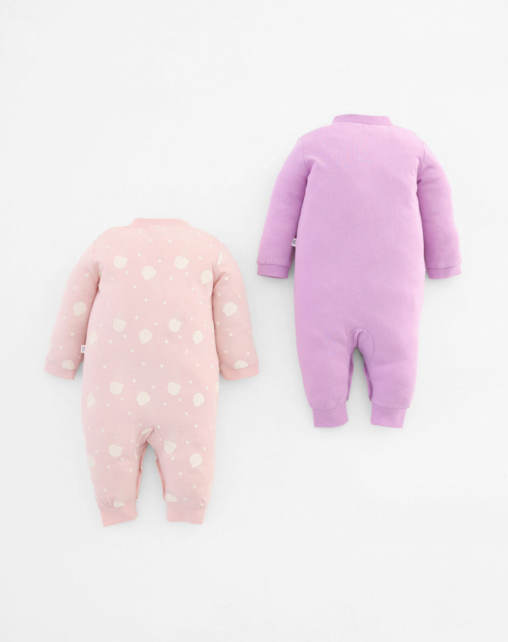 Pijama bebé niña x2 algodón con botones a presión surtida