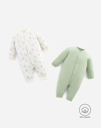 2 pijamas regular fit manga larga surtida