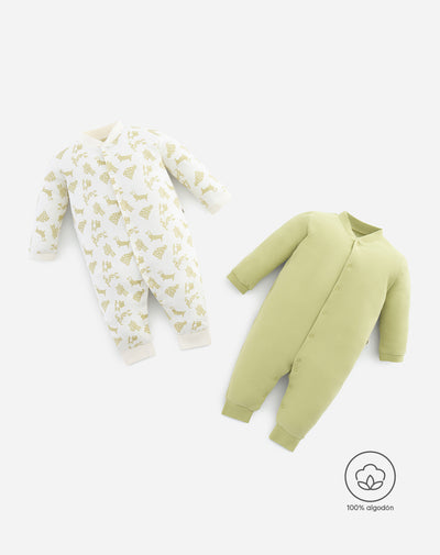 2 pijamas regular fit manga larga surtida