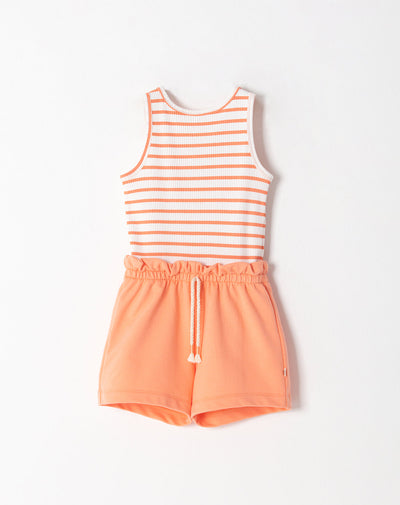 Enterizo regular fit rayas