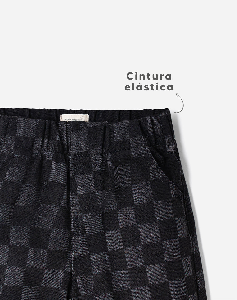 Jean recto tiro cuadros niño