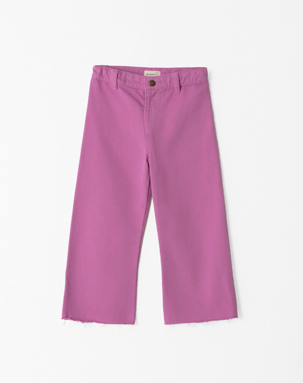 Pantalón regular fit tiro alto morado