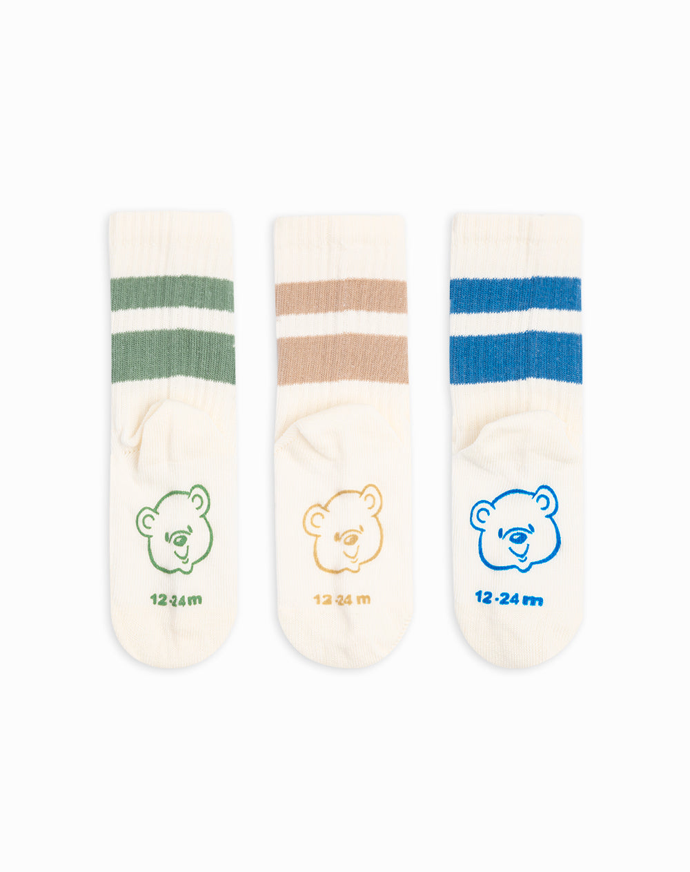 3 pares de medias largas surtidas