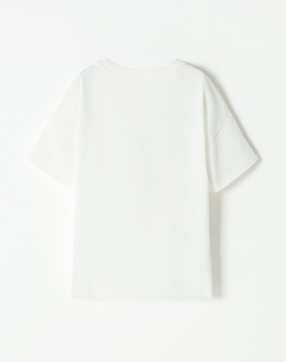 Camiseta regular fit manga corta blanca
