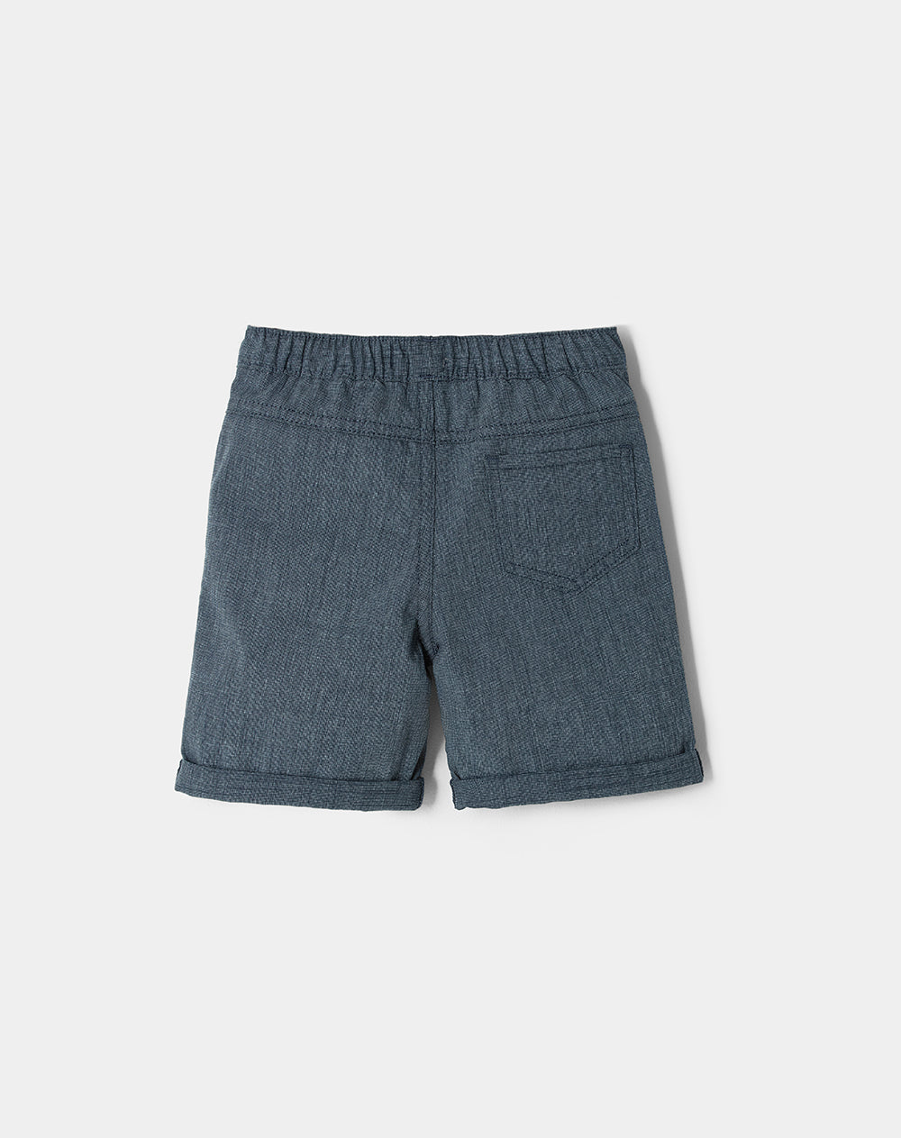 Bermuda regular fit en drill azul