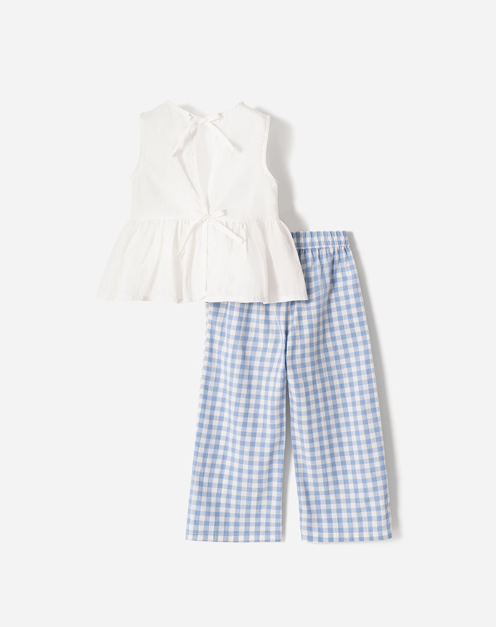 Conjunto blusa + pantalón algodón lila niña