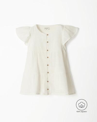 Vestido medio blanco