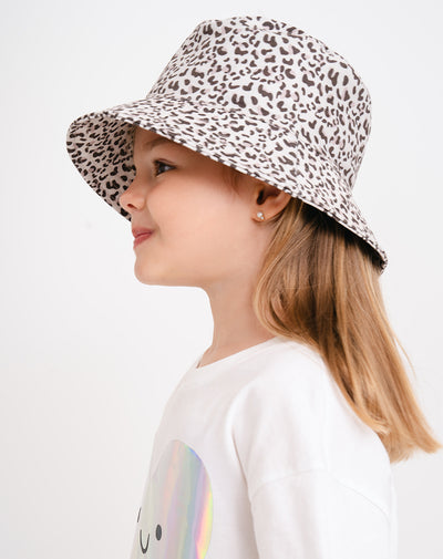 Gorro beige estampado