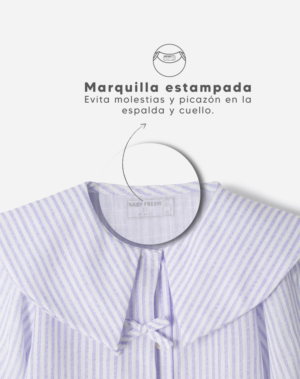 Camisa regular fit manga larga rayas