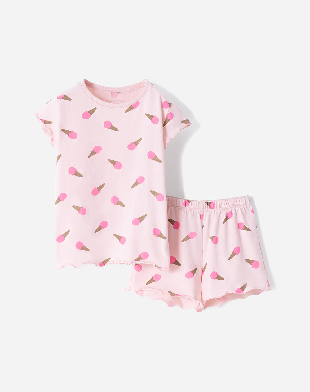 Pijama camiseta + short niña