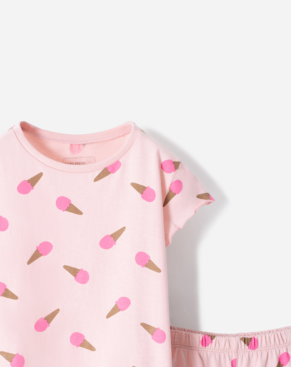 Pijama camiseta + short niña