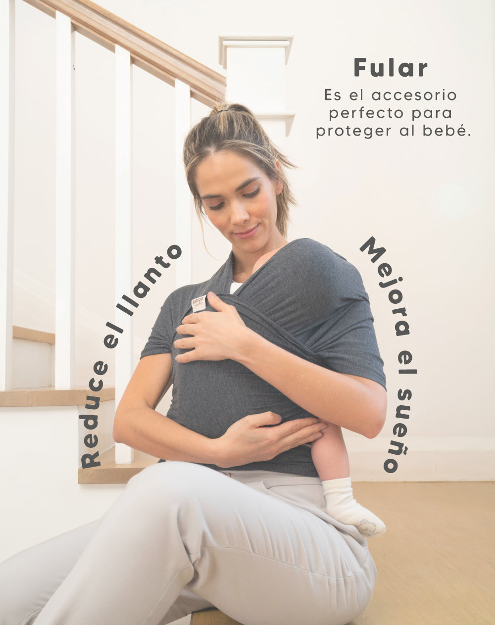 Fular para bebés suave y ajustable