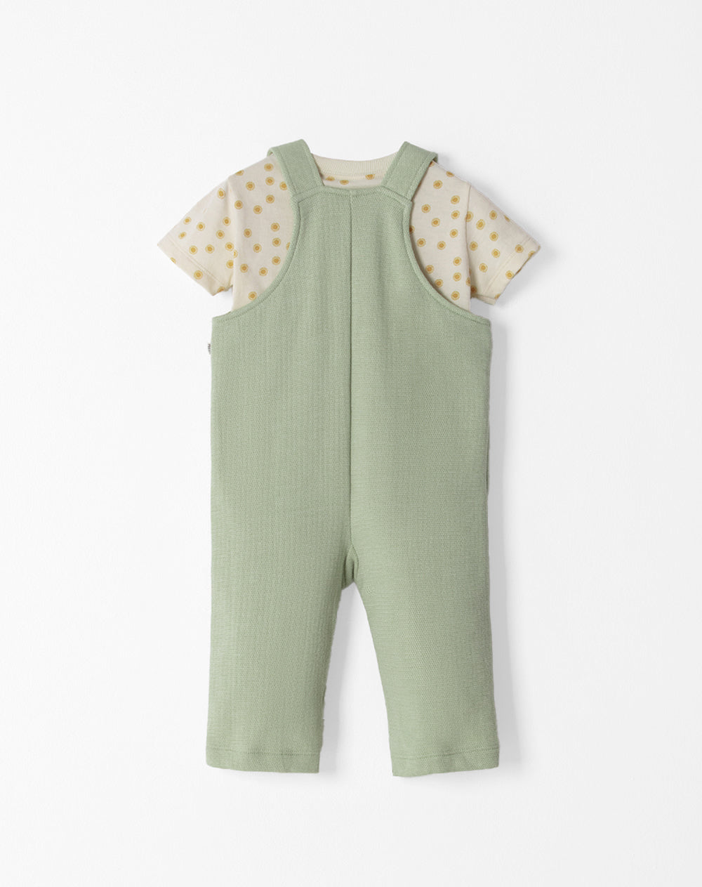 Conjunto overol manga corta verde