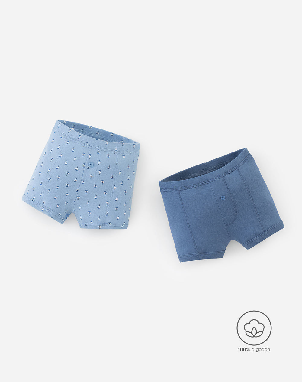 Bóxer bebé niño algodón x2unds surtido
