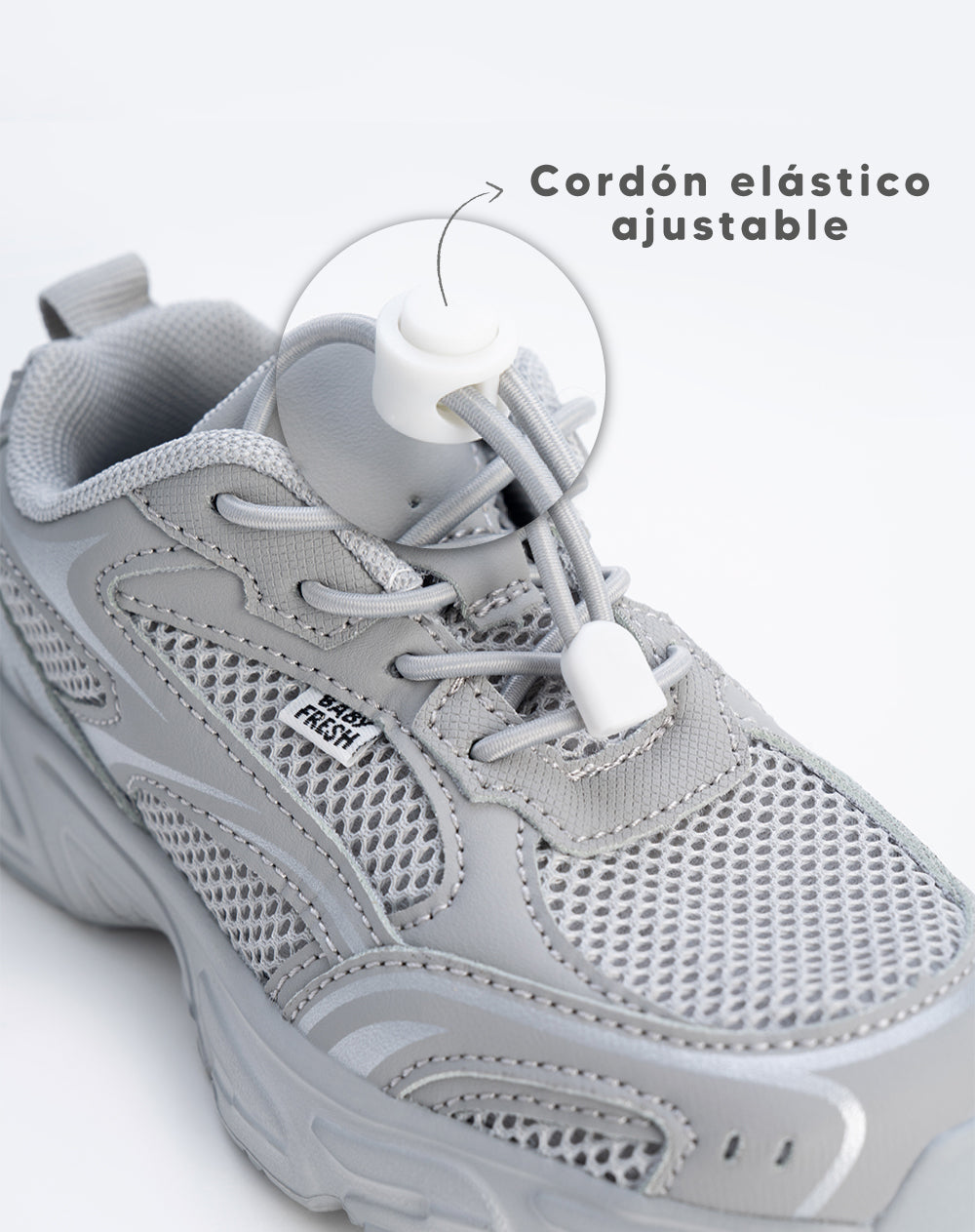Tenis chunky gris niño