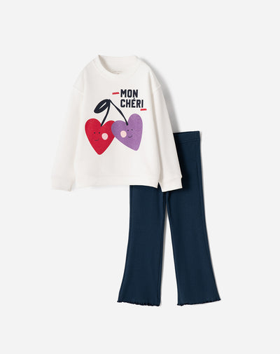 Conjunto camibuzo + pantalón surtido niña