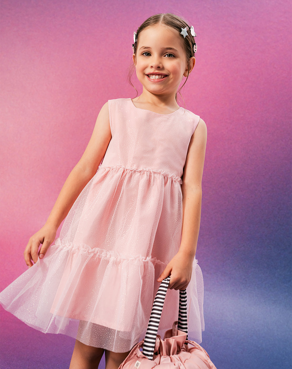 Vestido corto rosado