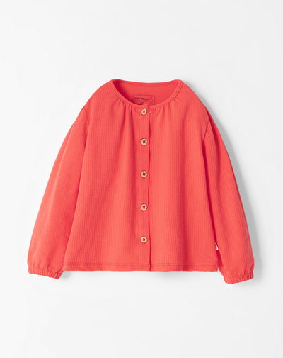Camiseta regular fit manga larga coral neon