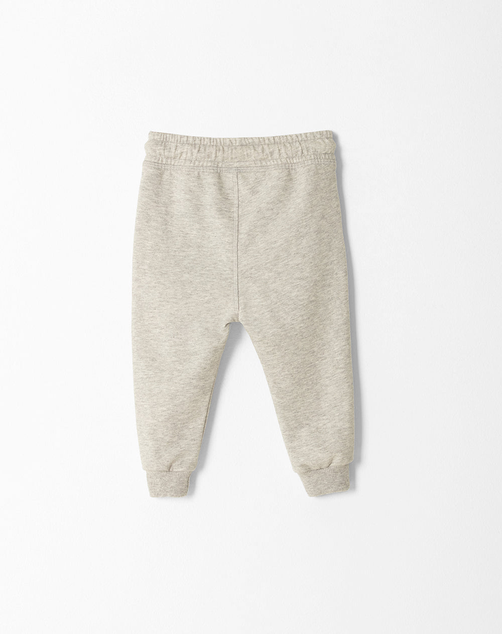Jogger regular fit tiro medio gris jaspe