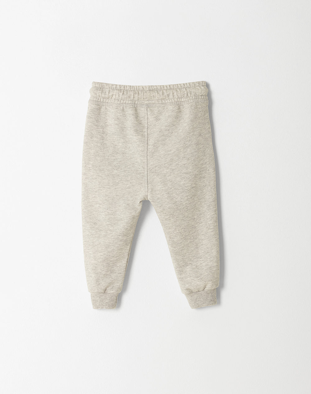 Jogger regular fit tiro medio gris jaspe