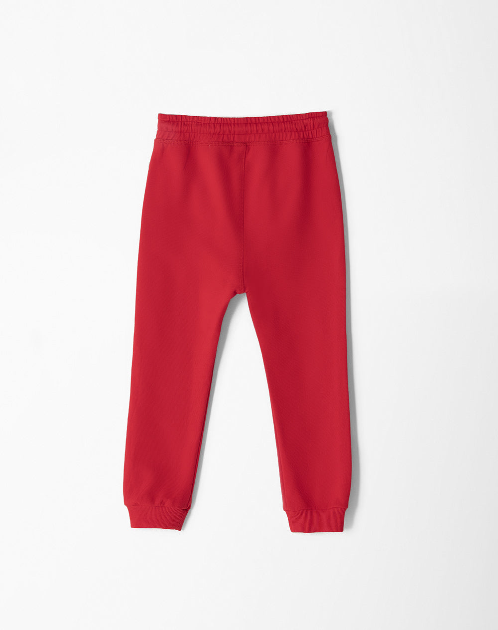 Jogger regular fit tiro medio rojo