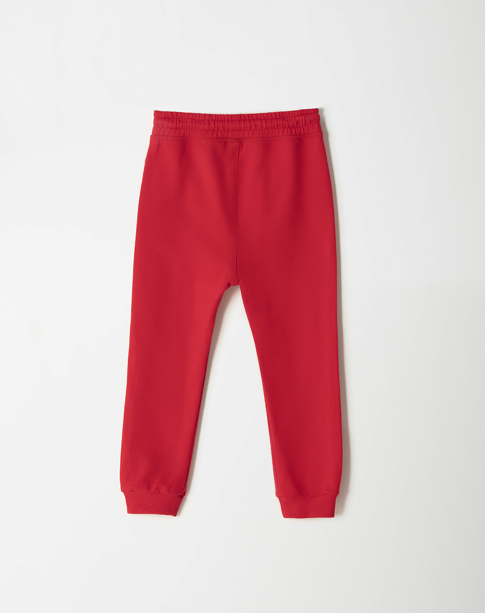 Jogger regular fit tiro medio rojo