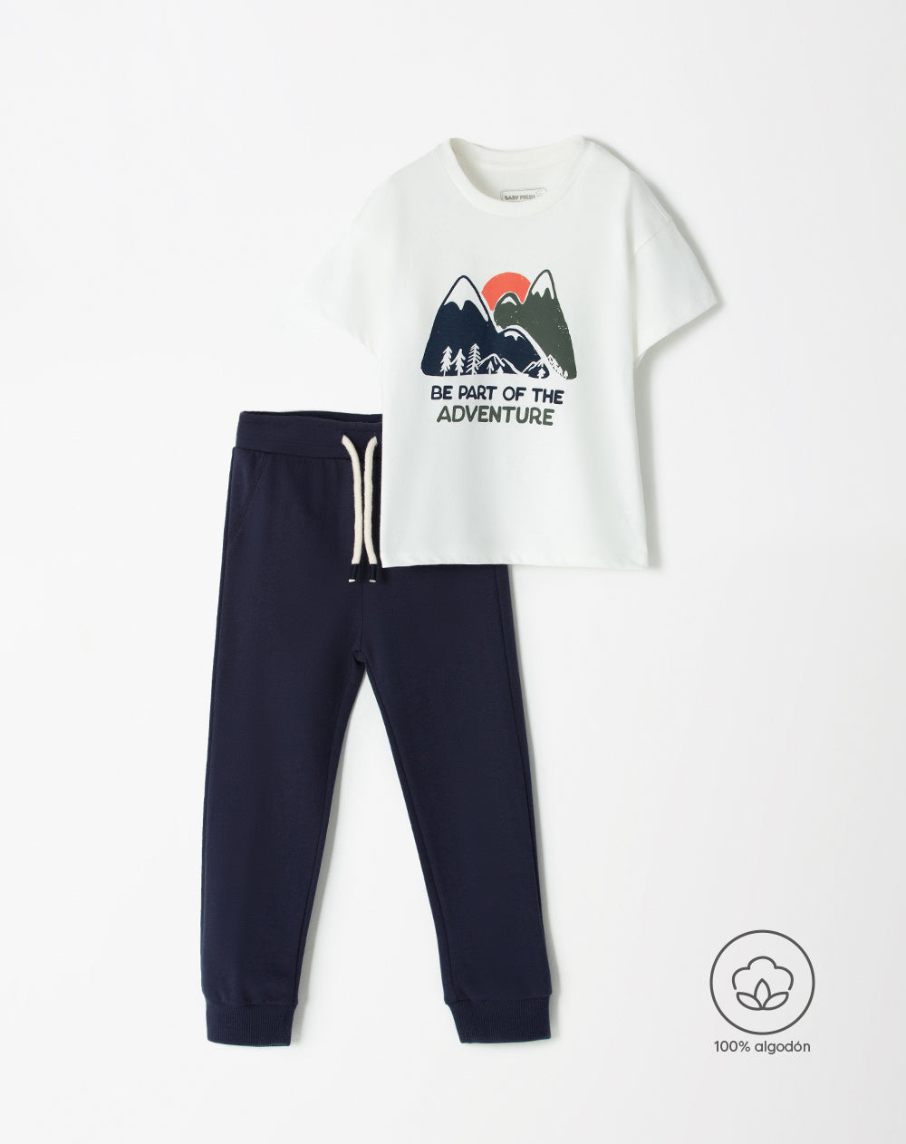 Conjunto niño camiseta + pantalón algodón