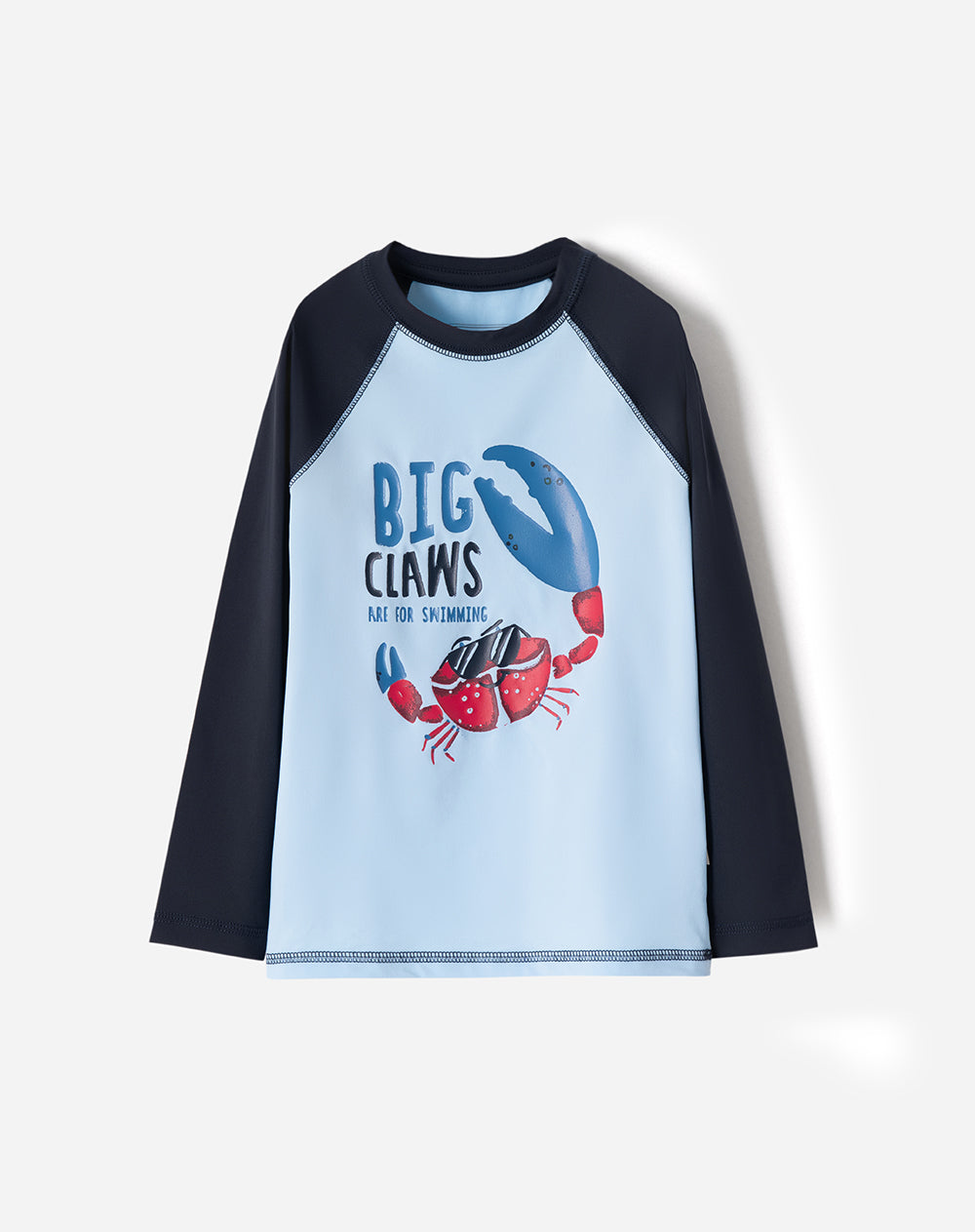 Camiseta fitted fit azul bloques