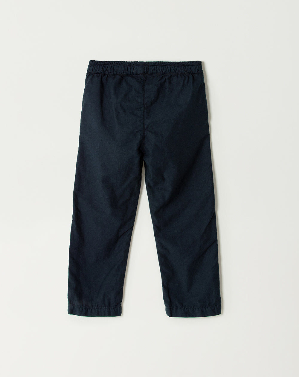 Pantalón regular fit tiro medio en drill azul