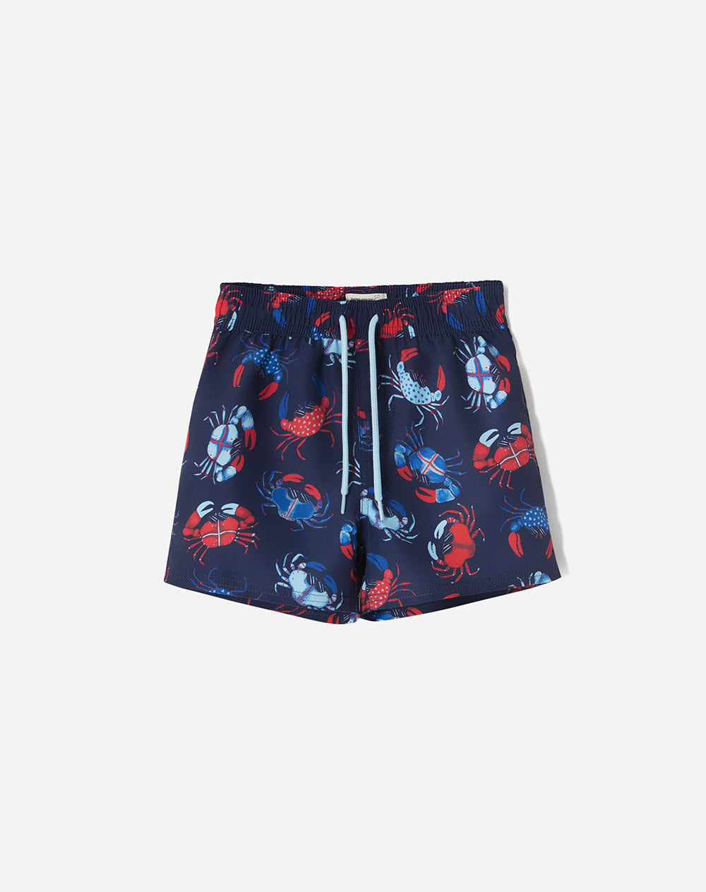 Short pantaloneta azul estampado