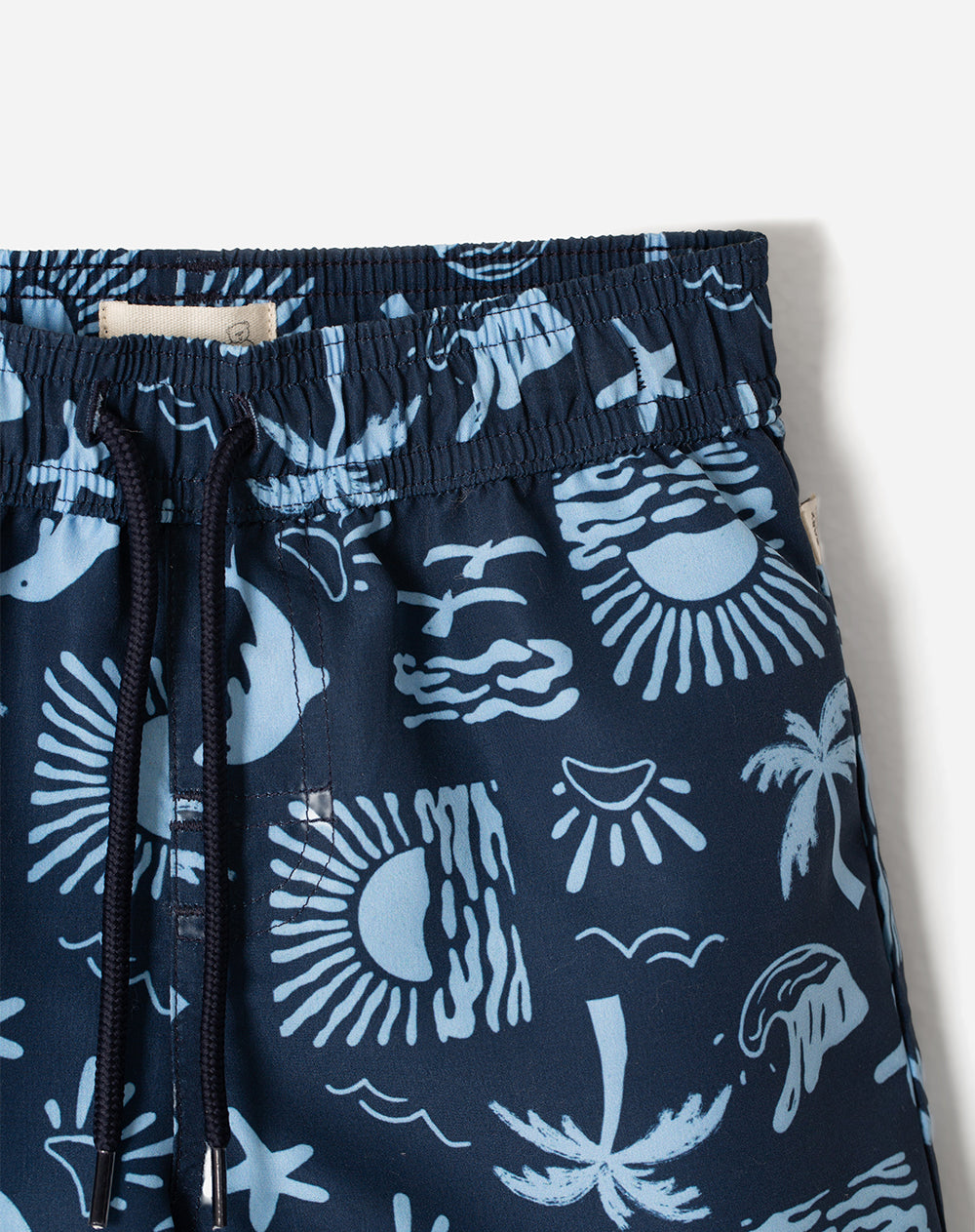 Pantaloneta de baño estampada niño