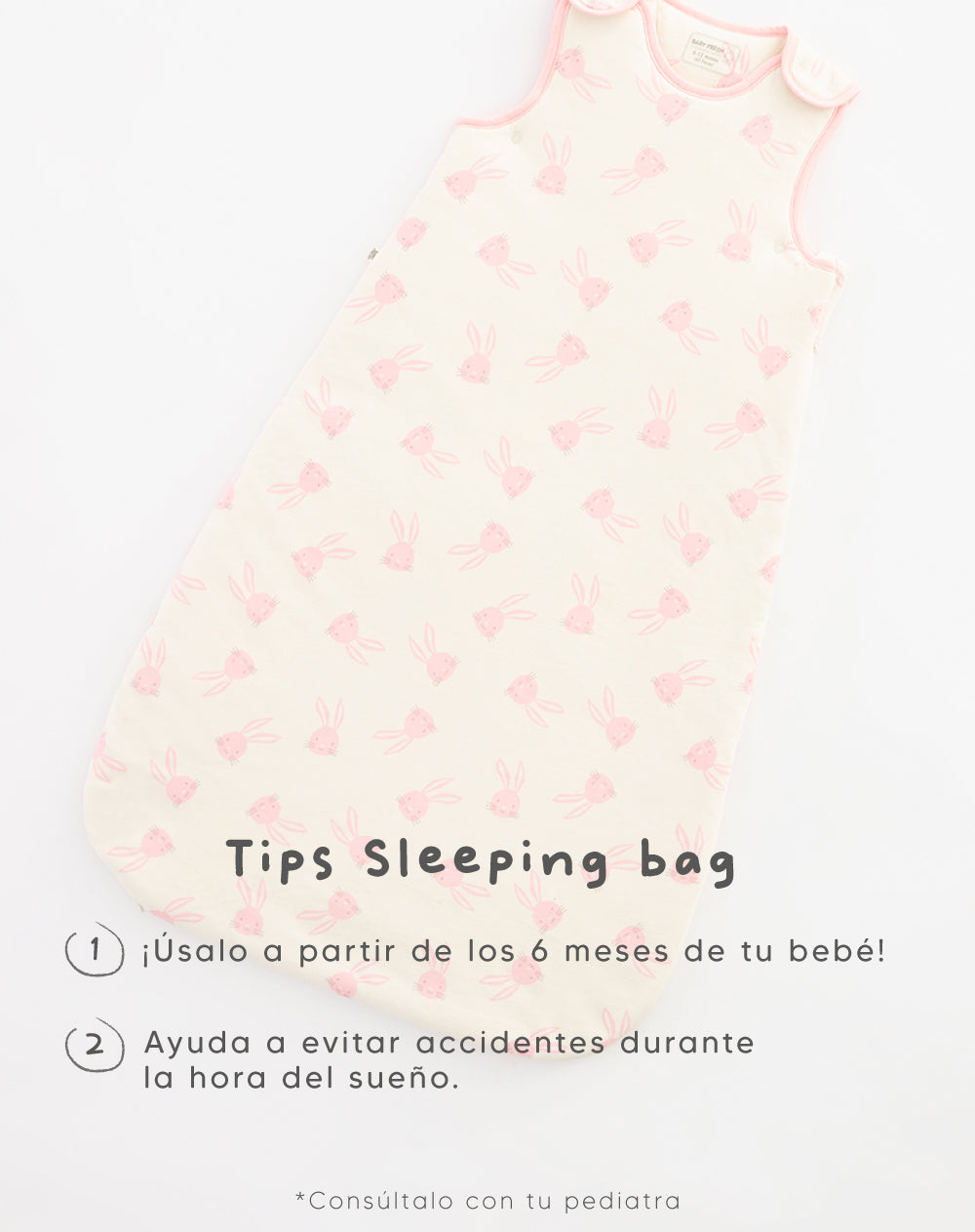 Sleeping rosado estampado