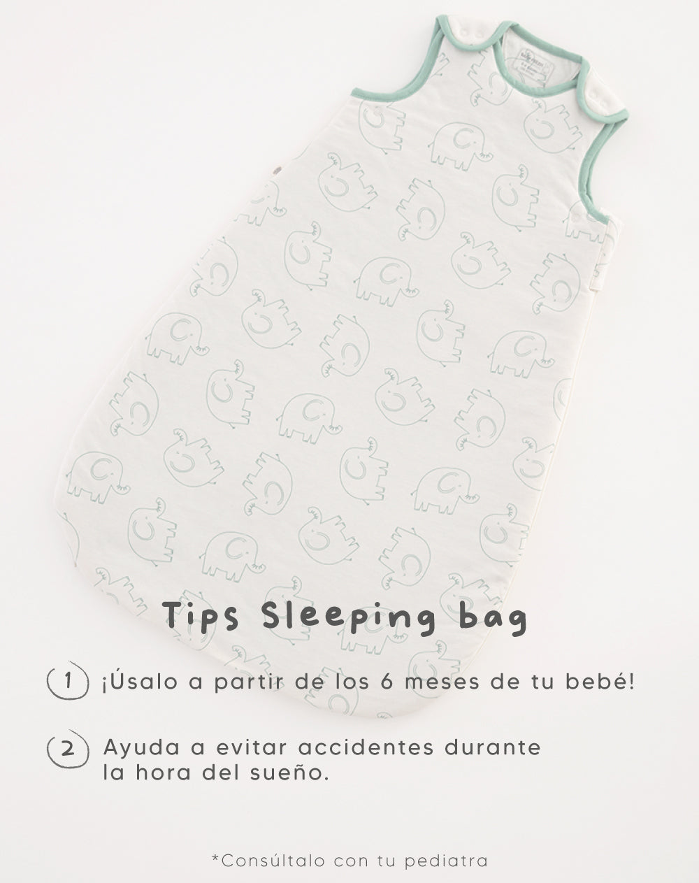 Sleeping beige estampado