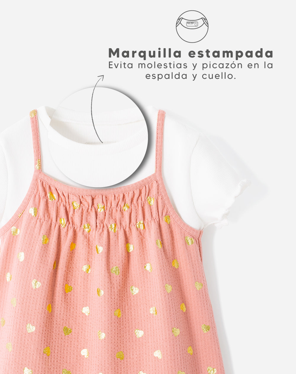 Conjunto camiseta + vestido  niña
