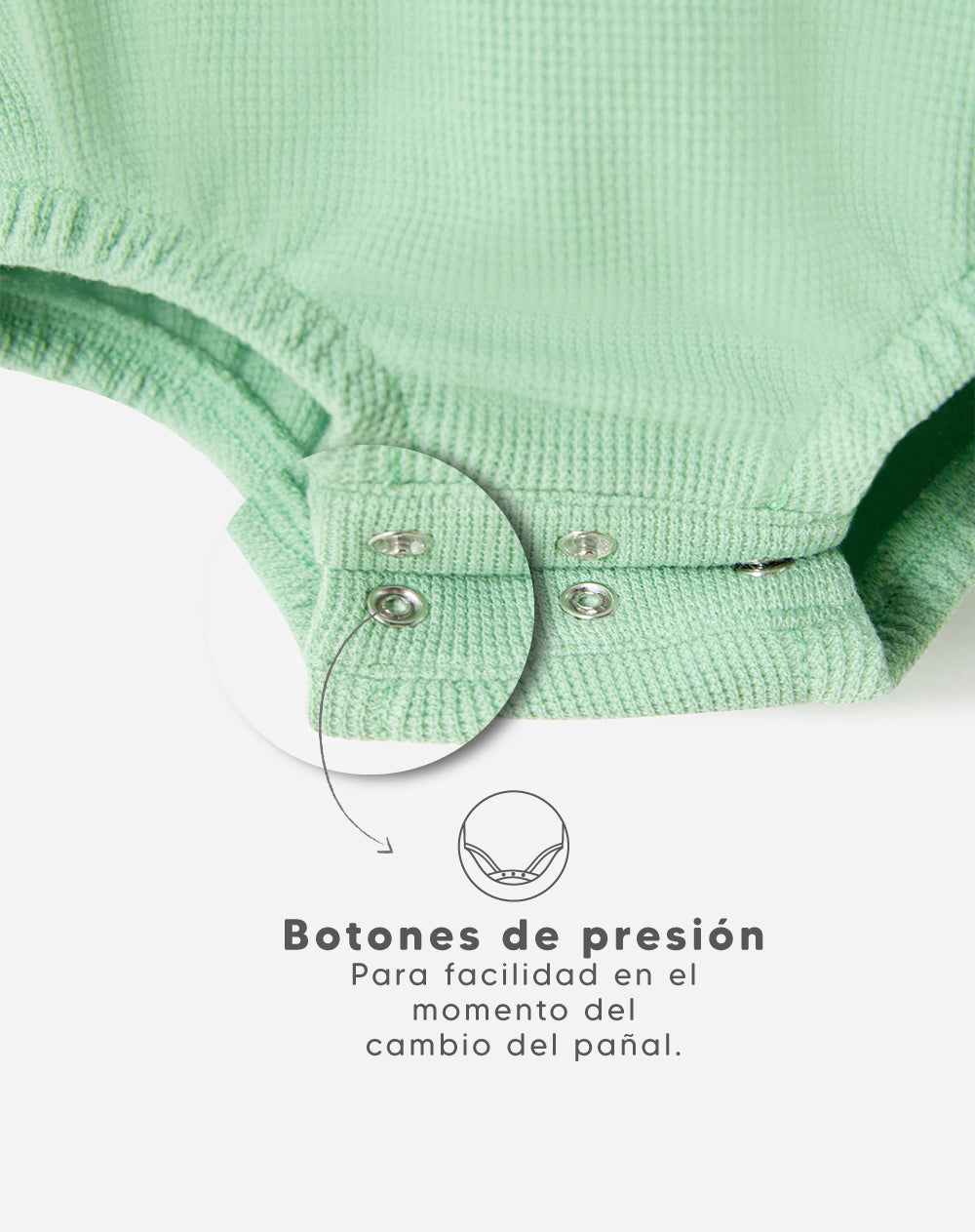 Conjunto overol manga corta verde estampado