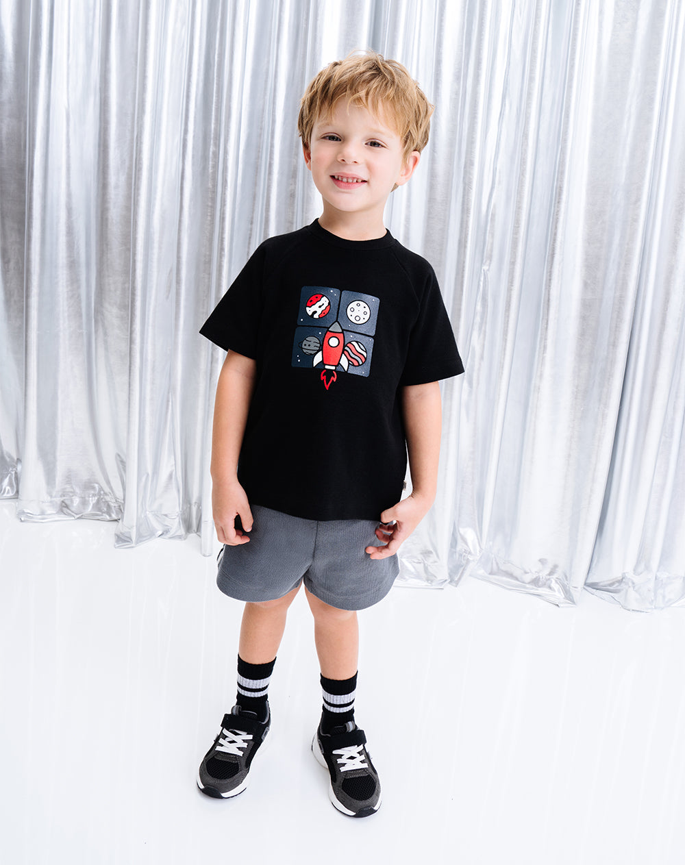 Conjunto camiseta + bermuda algodón niño