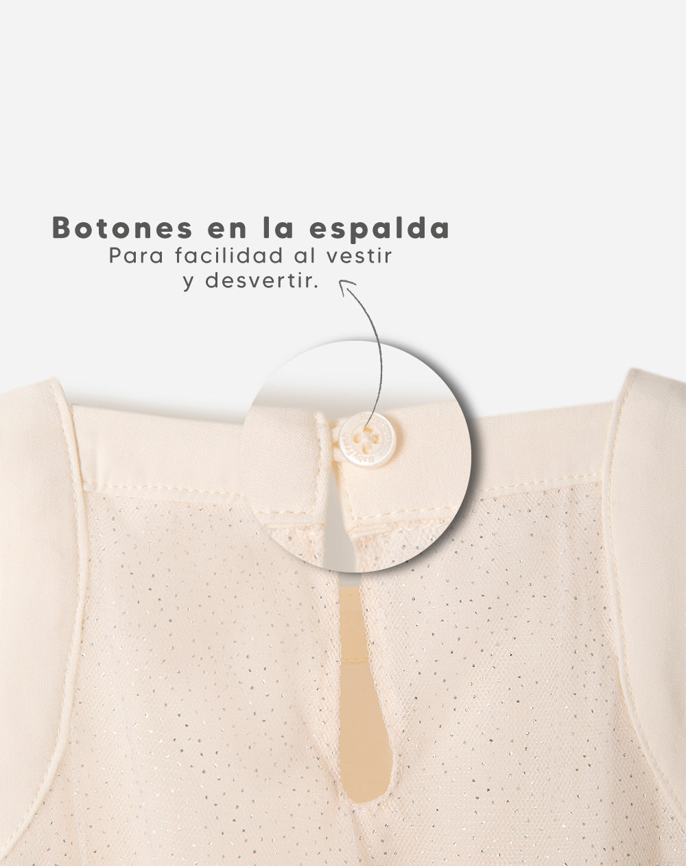 Vestido medio blanco