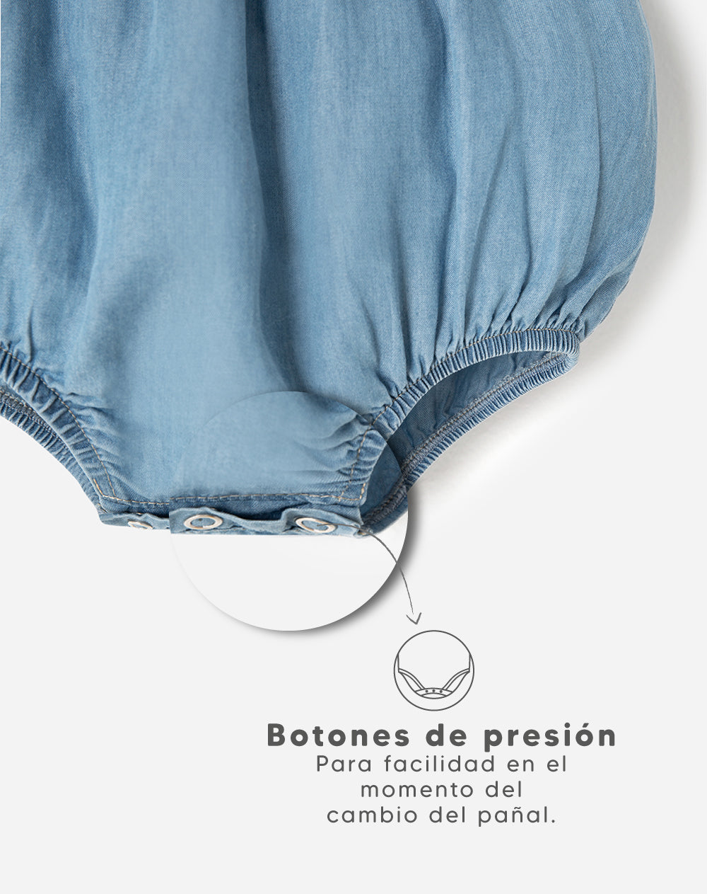 Enterizo regular fit indigo medio