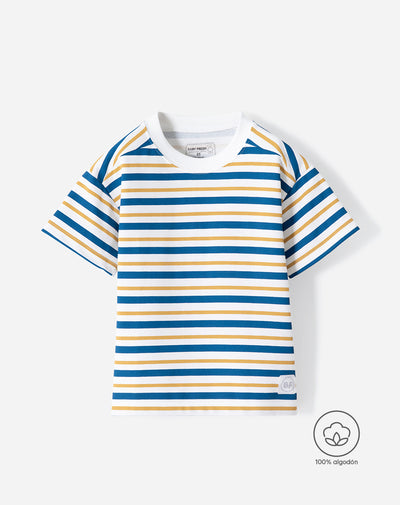 Camiseta oversize rayas niño
