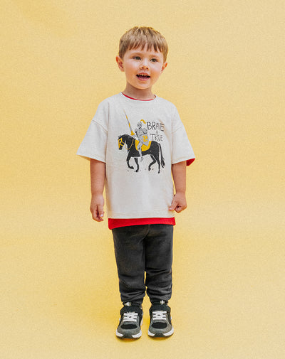 Conjunto camiseta + pantalón algodón niño