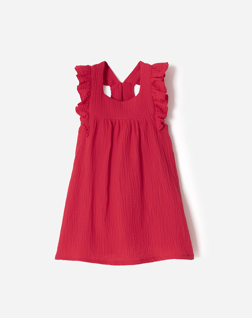 Vestido medio rojo