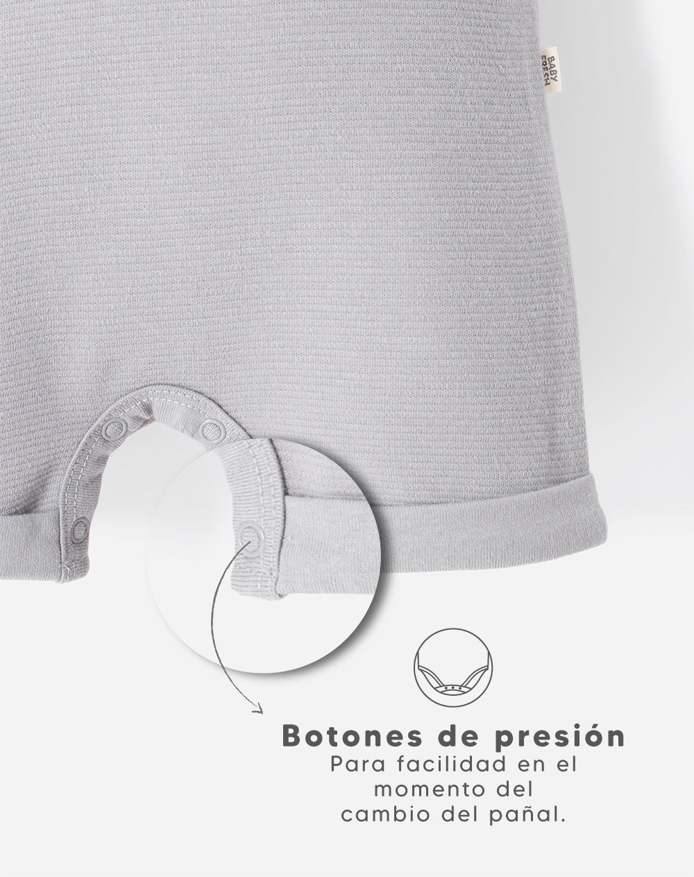 Conjunto body + overol corto bebé niño