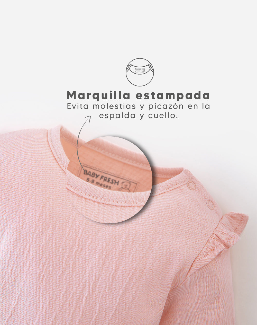 2 bodys cuello redondo manga larga surtido