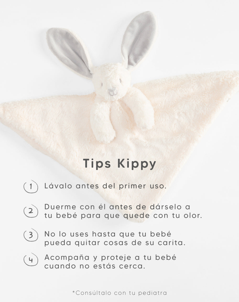 Peluche de apego conejo