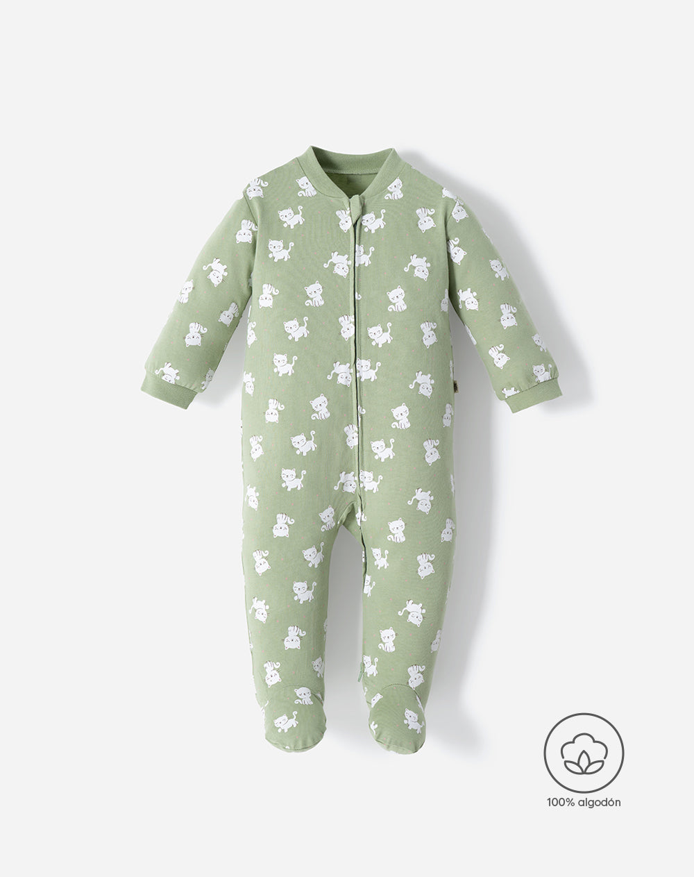 Pijama algodón cierre doble sentido estampada bebé niña