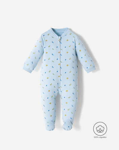 Pijama algodón cierre doble sentido estampada bebé niño