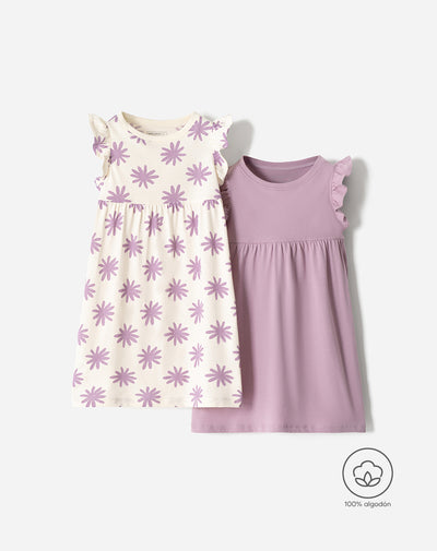 2 vestidos medio surtido